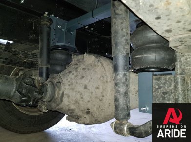 Рис. 12 Наши проекты: Пневмоподвеска на Mitsubishi Canter от производителя - Этапы установки