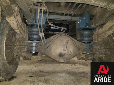 Рис. 2 Наши проекты: Пневмоподвеска на Mitsubishi Canter для усиления - Этапы установки