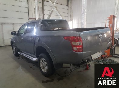 Рис. 2 Наши проекты: Пневмоподвеска на Mitsubishi L200 для грузоподъемности - Этапы установки