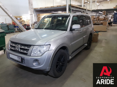Рис. 1 Наши проекты: Пневмоподвеска на Mitsubishi Pajero в СТО - Этапы установки