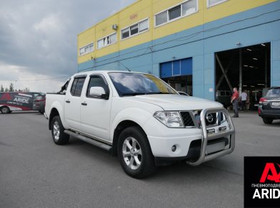Рис. 1 Наши проекты: Пневмоподвеска на заднюю ось Nissan Navara D40 (комплект вспомогательной пневмоподвески 44010)