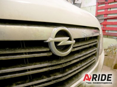 Рис. 2 Наши проекты: Установка пневмоподвески на Opel Movano B