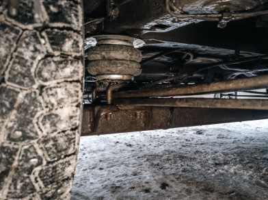 Рис. 4 Установка пневмоподушек на Peugeot Boxer