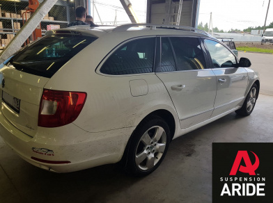 Рис. 7 Наши проекты: Установка вставок в пружины Blackstone на Skoda Superb