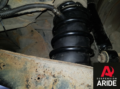 Рис. 6 Наши проекты: Установка вставок в пружины Blackstone на Skoda Superb