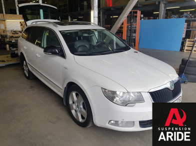 Рис. 1 Наши проекты: Установка вставок в пружины Blackstone на Skoda Superb