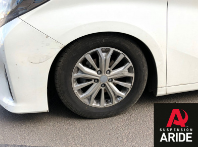 Рис. 10 Наши проекты: Установка пневмоподвески на переднюю и заднюю ось с автоматической системой управления Airlift 3H на Toyota Alphard