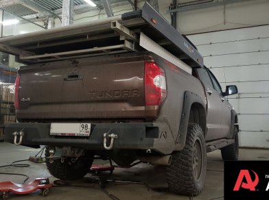 Рис. 18 Наши проекты: Пневмоподвеска на ﻿Toyota Tundra - Фото установки