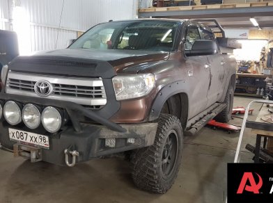 Рис. 1 Наши проекты: Пневмоподвеска на ﻿Toyota Tundra - Фото установки