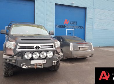 Рис. 10 Наши проекты: Пневмоподвеска на ﻿Toyota Tundra - Фото установки