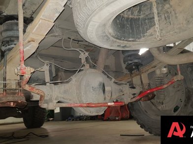 Рис. 9 Наши проекты: Пневмоподвеска на ﻿Toyota Tundra - Фото установки