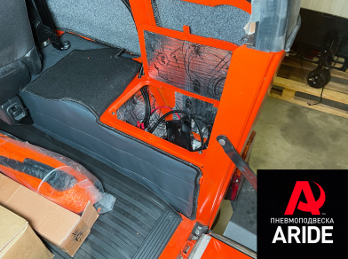 Рис. 7 Наши проекты: Установка комплекта пневмоподвески на УАЗ Хантер