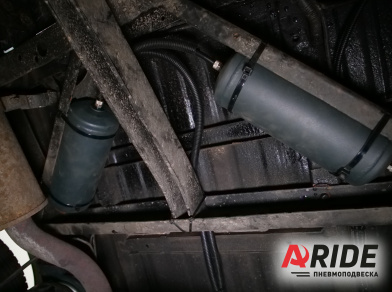 Рис. 5 Наши проекты: Вспомогательная пневмоподвеска на УАЗ Хантер