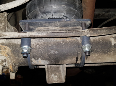 Рис. 5 Наши проекты: Установка пневмоподушек на заднюю ось УАЗ Патриот