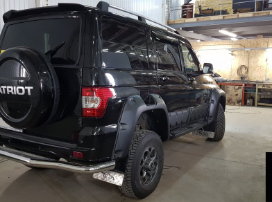 Рис. 2 Наши проекты: Установка пневмоподушек на заднюю ось УАЗ Патриот