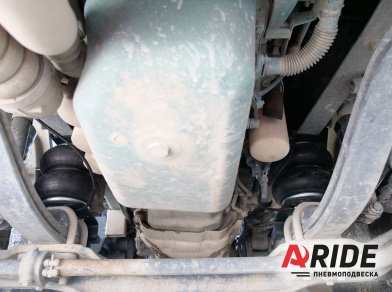 Рис. 5 Наши проекты: Установка пневмоподвески и механизма подъёма оси Volvo FH16 + BPW