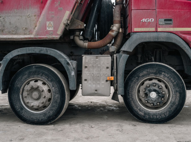 Рис. 3 Наши проекты: Пневмоподвеска на Вольво самосвал