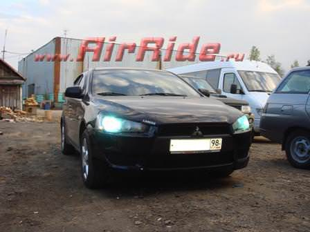 Пневмоподвеска на автомобиль, пневмоподушки, пневмокомпрессор, пневмоподвеска на Mitsubishi lancer