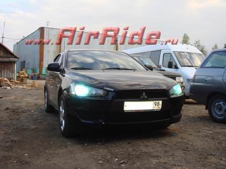 Пневмоподвеска на автомобиль, пневмоподушки, пневмокомпрессор, пневмоподвеска на Mitsubishi lancer