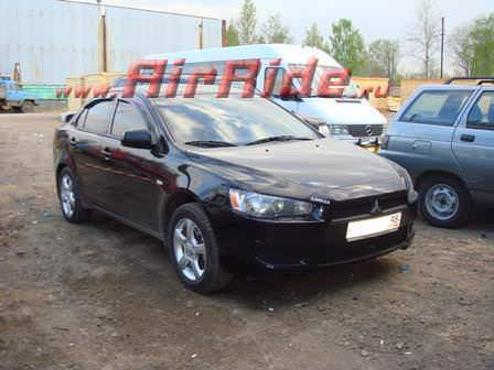 Пневмоподвеска на автомобиль, пневмоподушки, пневмокомпрессор, пневмоподвеска на Mitsubishi lancer