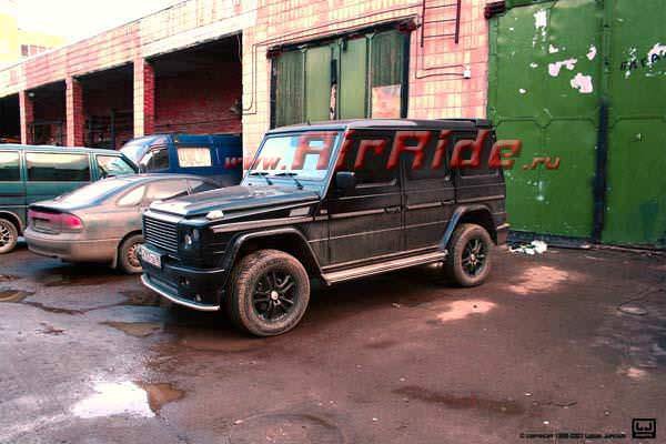 Пневмоподвеска на автомобиль, пневмоподушки, пневмоамортизаторы, пневмоподвеска на Mercedes G500