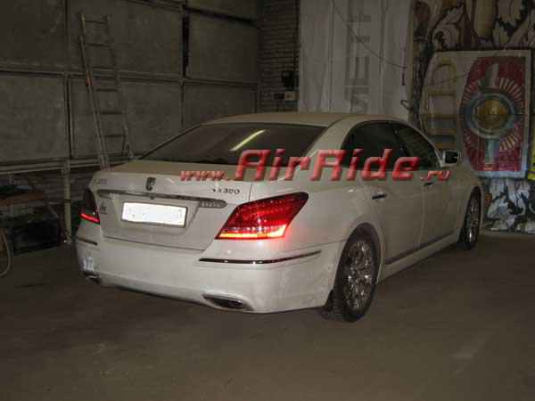 Установка пневмоподвески на Hyundai Equus