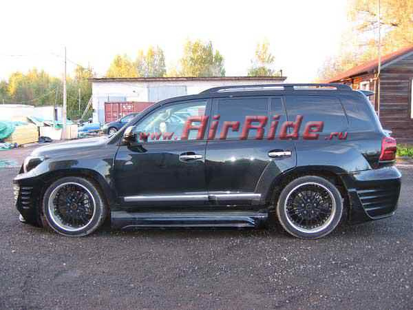 Установка пневмоподвески на Toyota Land Cruiser 200