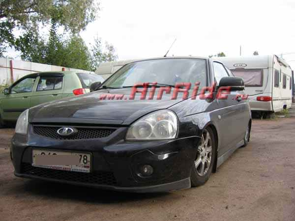 Установка пневмоподвески на ВАЗ (Lada) Приора (Priora) - фото и описание работ, технические детали проекта и характеристики