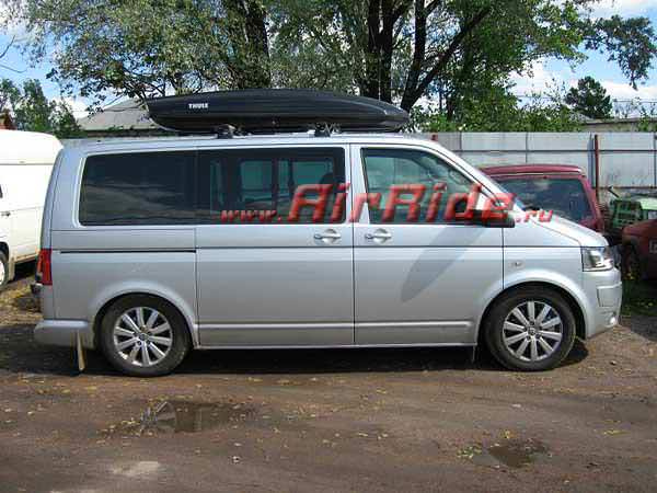 Установка пневмоподвески на VW Multivan