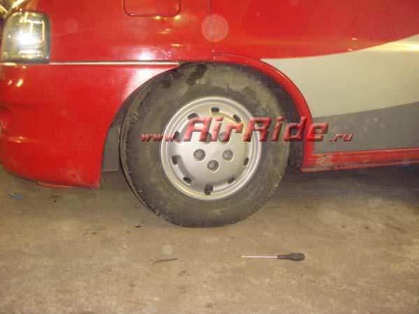 Пневоподвеска на автодом Fiat Ducato Hymer