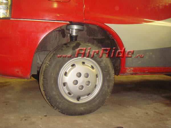 Пневоподвеска на автодом Fiat Ducato Hymer