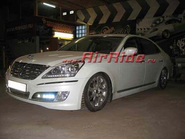 Установка пневмоподвески на Hyundai Equus