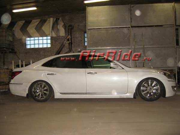 Установка пневмоподвески на Hyundai Equus