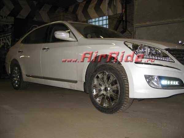Установка пневмоподвески на Hyundai Equus