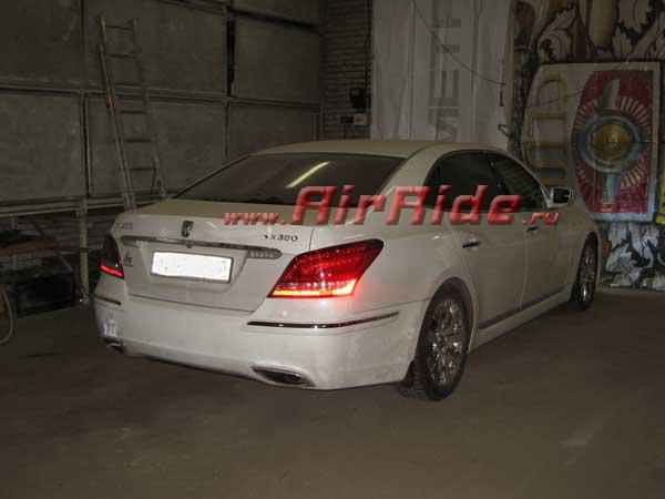 Установка пневмоподвески на Hyundai Equus