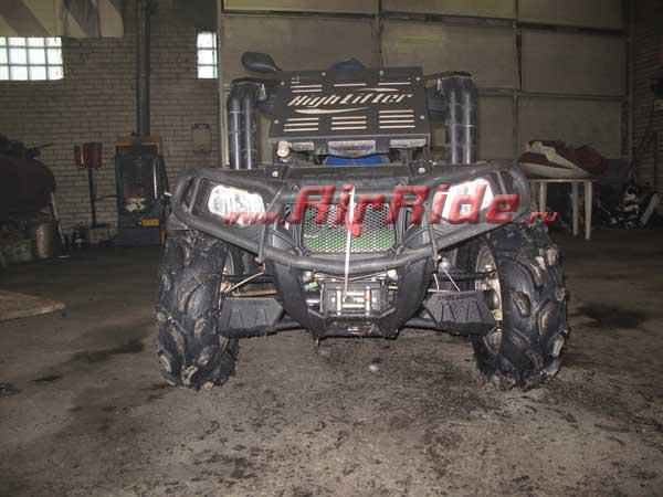 Установка пневмоподвески на квадроцикл Polaris ATV - фото и описание работ, технические детали проекта и характеристики