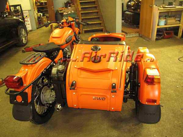 Пневмоподвеска на мотоцикл Урал