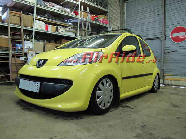 Пневмоподвеска на Peugeot 107