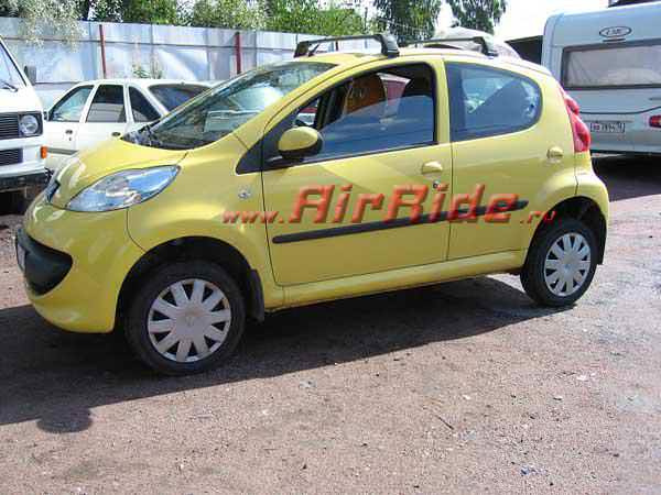 Пневмоподвеска на Peugeot 107 установка в Санкт-Петербурге