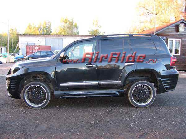 Установка пневмоподвески на Toyota Land Cruiser 200