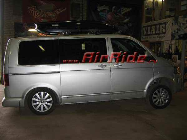 Установка пневмоподвески на VW Multivan