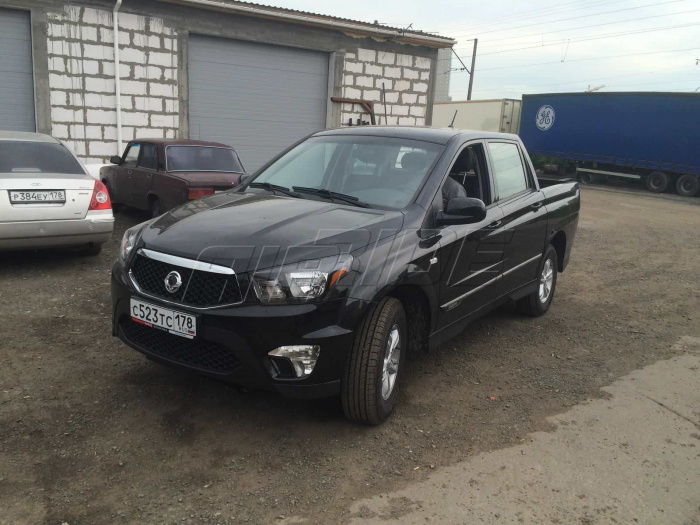 Пневмоподвеска на Ssang Yong Action Sports 2014 г.в. Купить пневмоподвеску на СангЕнг Актион. Цена пневмоподвески.